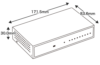 エレコム ELECOM Giga対応スイッチHub/8ポート/金属筐体/磁石付き/電源