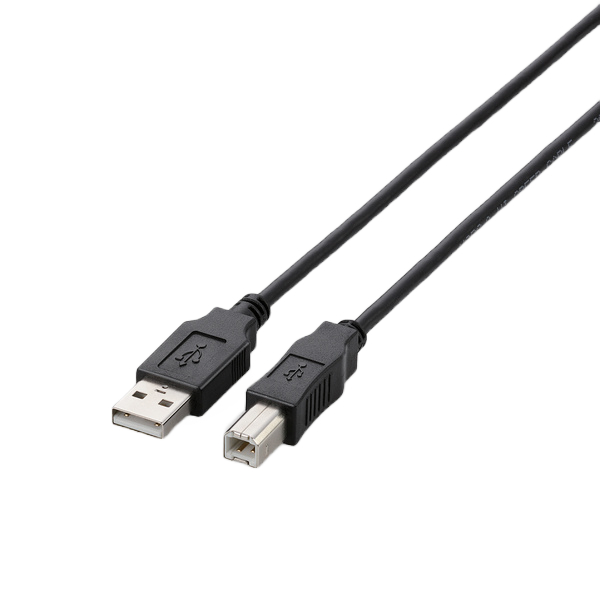 エレコム USB2.0ケーブル/A-Bタイプ/ノーマル/2m/ブラック