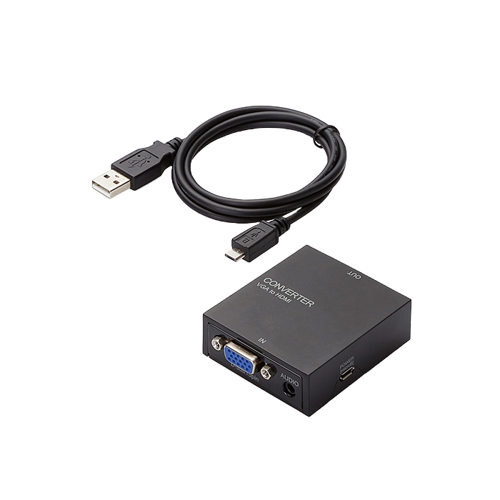 エレコム アップスキャンコンバーター/3.5φ/VGA-HDMI/HDMI1.3 AD-HDCV03
