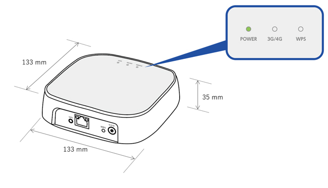 WiFi ルーター SIMフリー 4G/LTE/11n  WN-CS300FR