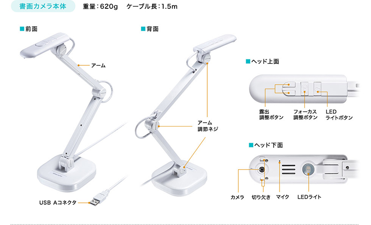 USB書画カメラ CMS-V46W | 【公式】トレテク！ソフトバンク