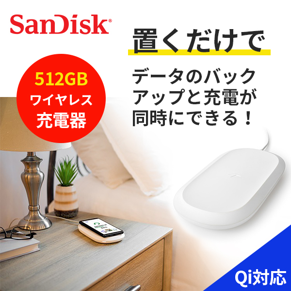 SanDisk iXpand ワイヤレスチャージャー 512GB | 【公式】トレテク ...