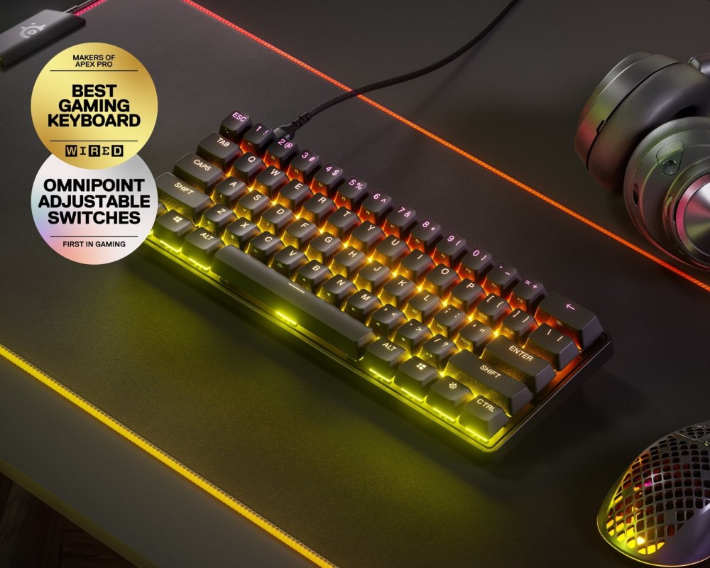 SteelSeries ゲーミングキーボード Apex Pro Mini US-