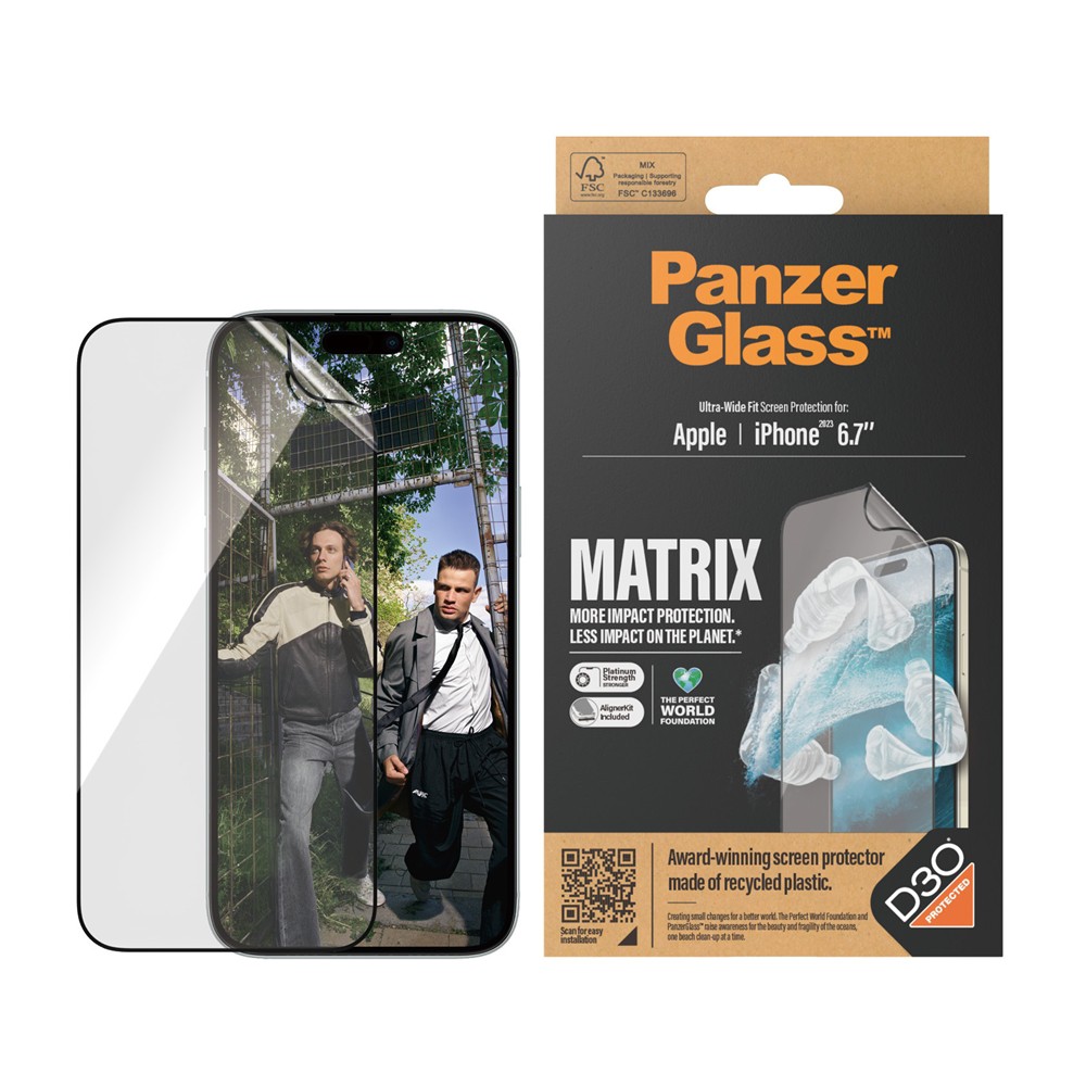 PanzerGlass パンザーグラス iPhone 15 Plus 2819 UWF Matrix with D3O 