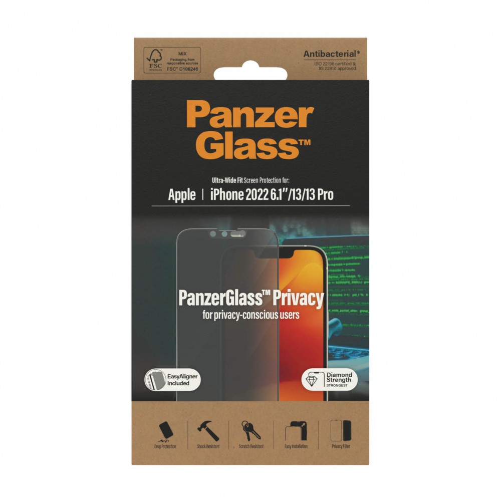 Fru Produktionscenter dessert PanzerGlass パンザーグラス iPhone 14 / iPhone 13 Pro / iPhone 13 PanzerGlass UWF  覗き見防止 AB 治具付 | SoftBank公式 iPhone/スマートフォンアクセサリーオンラインショップ