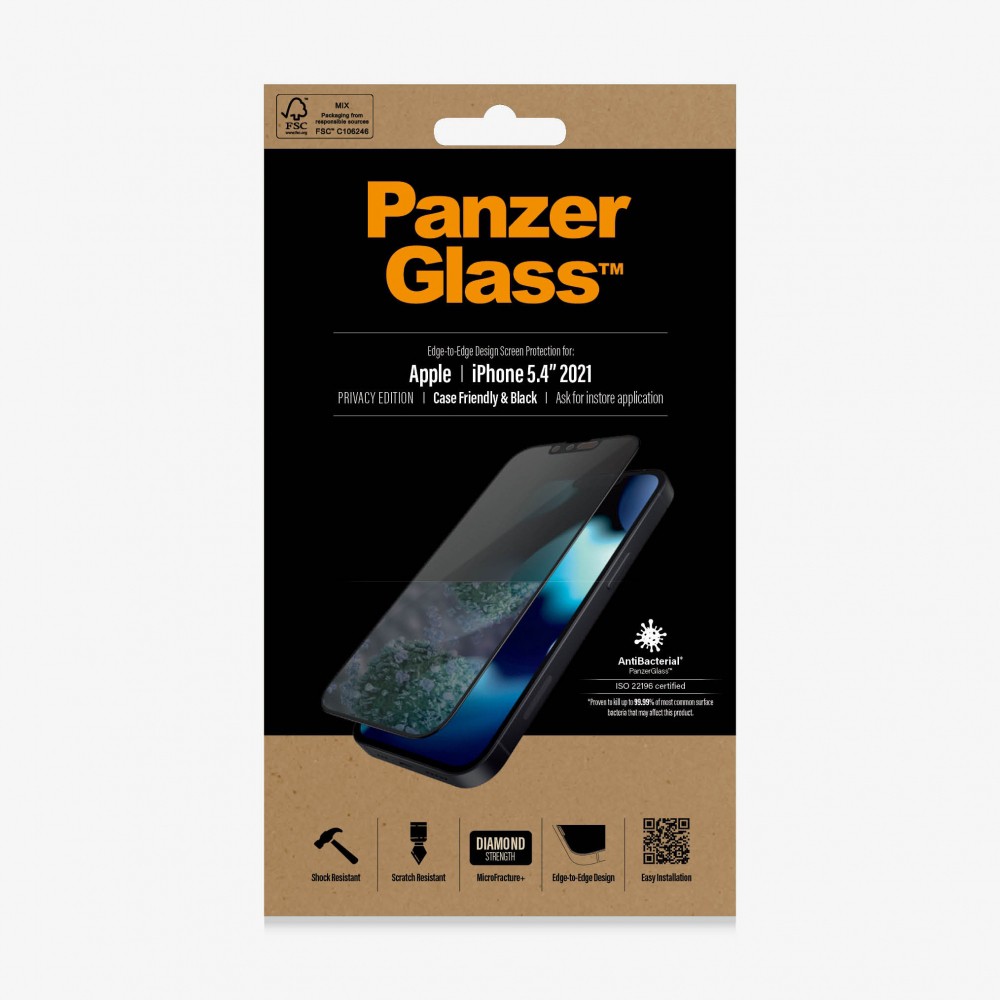 Panzerglass パンザーグラス 保護フィルム ガラス フィルム Iphone13mini アイフォン スマホ クリア ブラック 21 覗き見防止 Edge To Edge Black Softbank公式 Iphone スマートフォンアクセサリーオンラインショップ