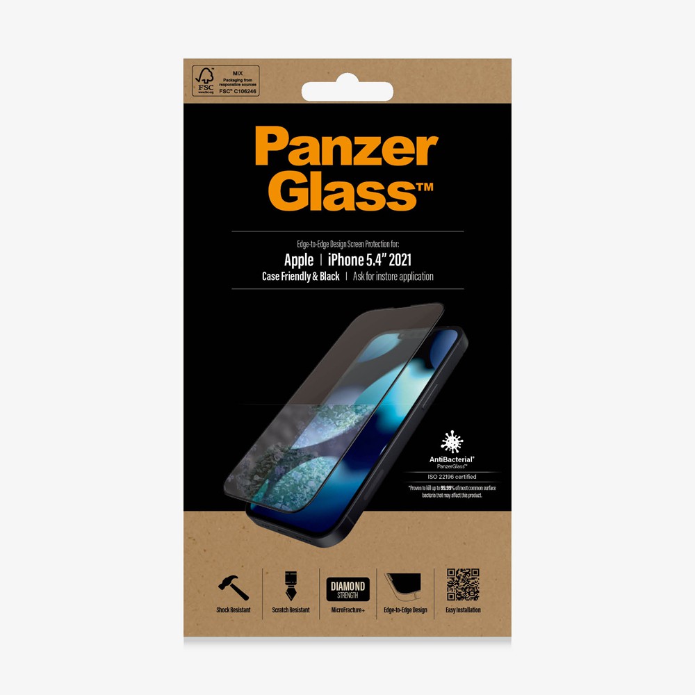 Panzerglass パンザーグラス 保護フィルム ガラス フィルム Iphone13mini アイフォン スマホ クリア 21 衝撃吸収 Edge To Edge Black Softbank公式 Iphone スマートフォンアクセサリーオンラインショップ