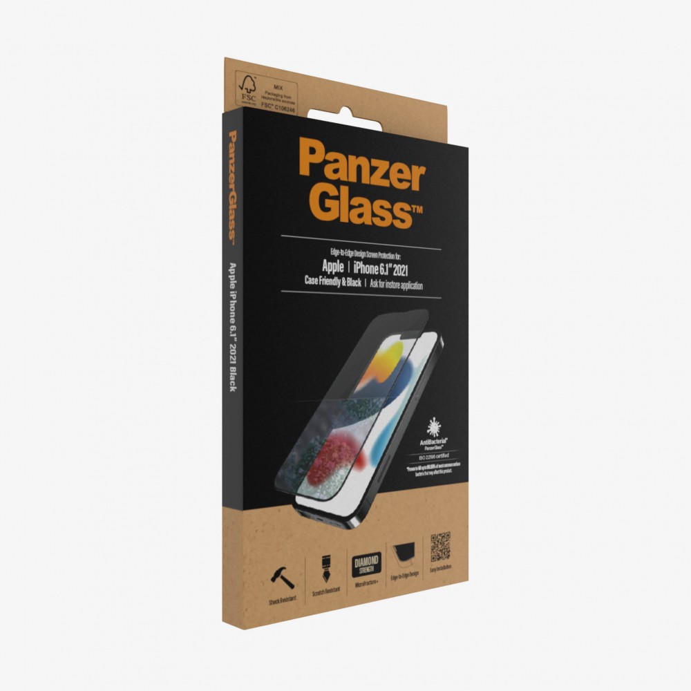 Panzerglass パンザーグラス 保護フィルム ガラス フィルム Iphone13pro Iphone13 アイフォン スマホ クリア 21 衝撃吸収edge To Edge Black Softbank公式 Iphone スマートフォンアクセサリーオンラインショップ