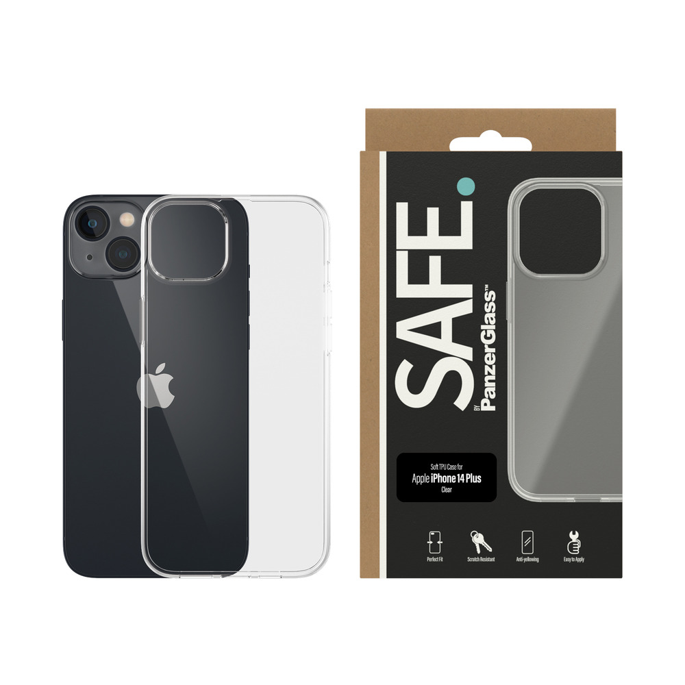 SAFE セーフ iPhone 14 Plus SAFE TPU Case Transparent クリアケース