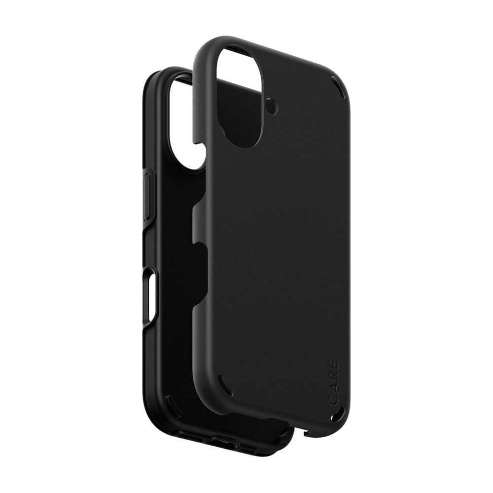 iPhone 16 CARE by PanzerGlass Case Feature Double Defence Black