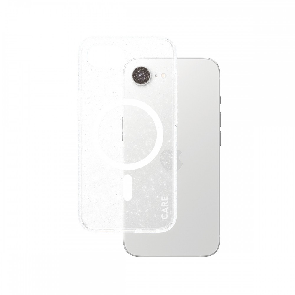 iPhone 16e CARE by PanzerGlass Case Flagship Star Lit w/ White MagSafe