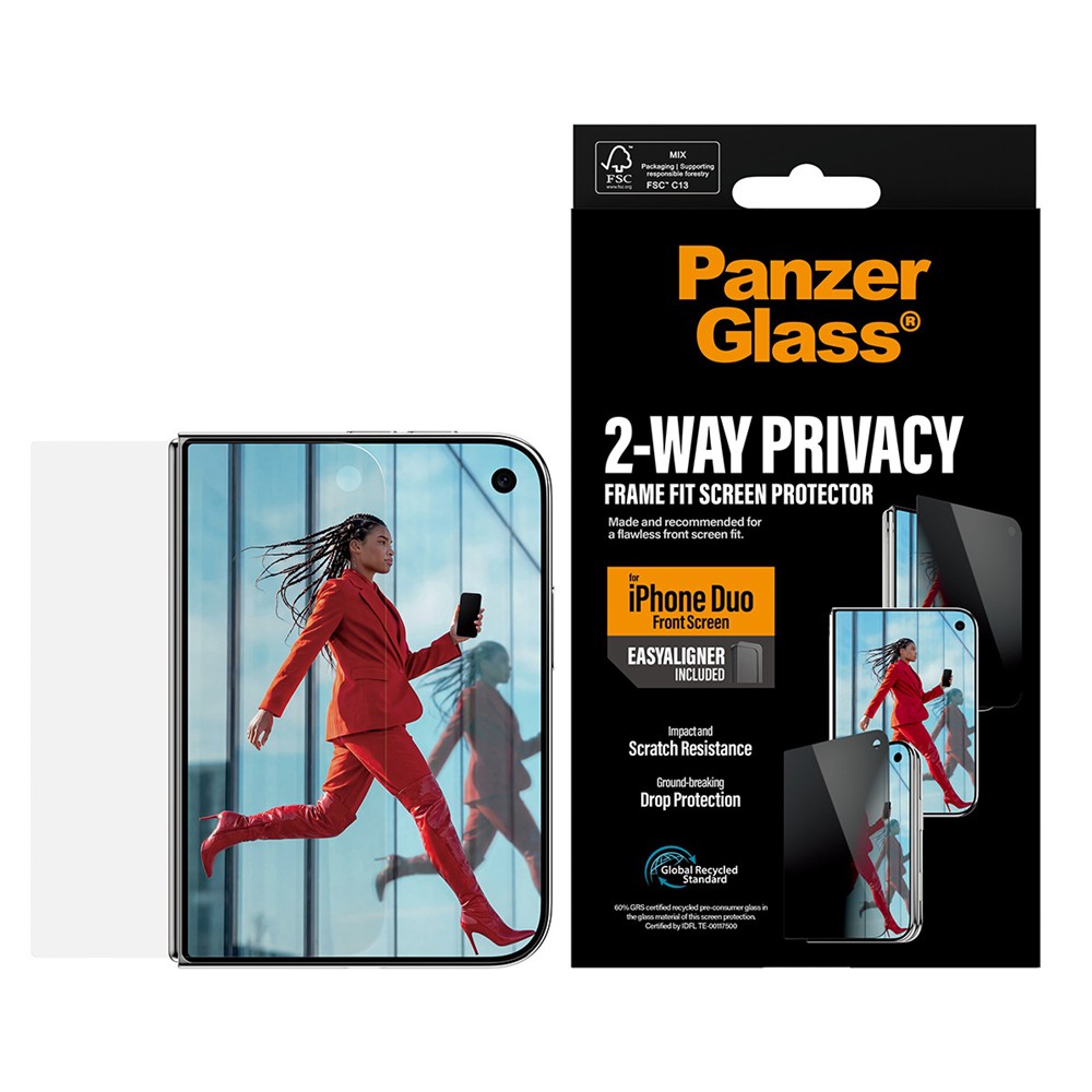 【予約商品】PanzerGlass iPhone Duo のぞき見防止 治具付き (sub-screen)※2026年10月23日発売