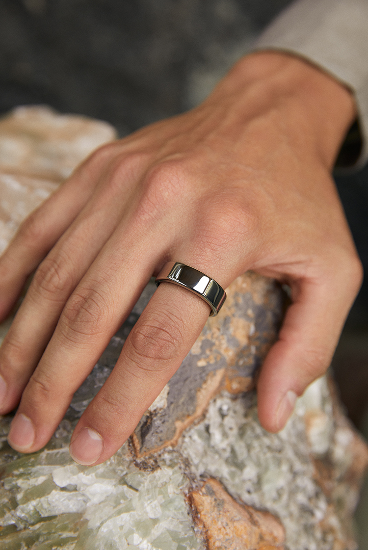 Oura Ring Gen 3 Heritage Silver US11 - www.stedile.com.br