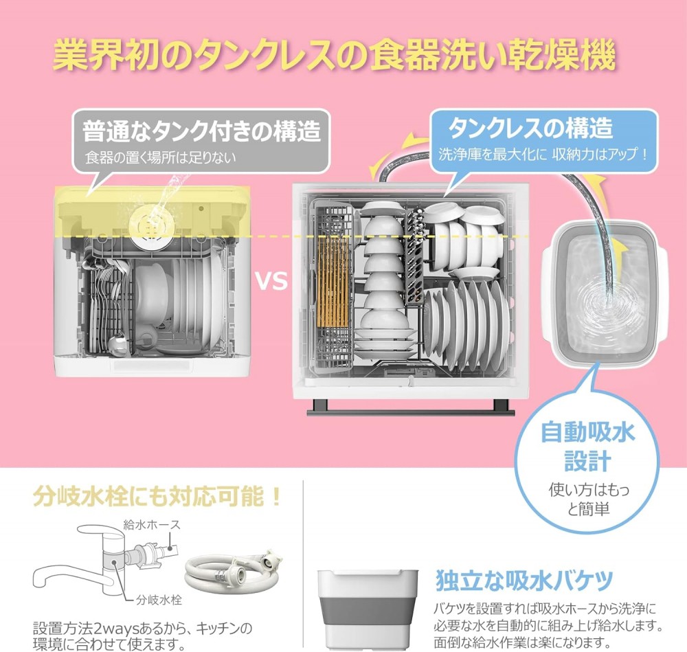 Comfee 食洗機 WQP6-3602K | 【公式】トレテク！ソフトバンク
