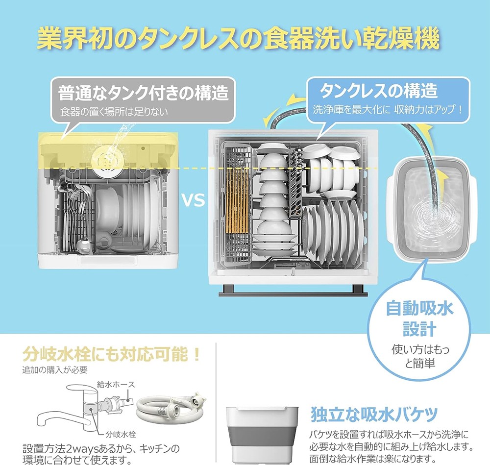 Comfee 食洗機 WQP6-3608 | 【公式】トレテク！ソフトバンク