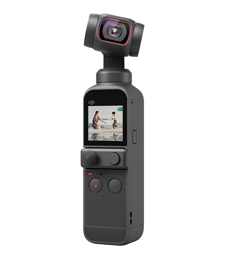 DJI Pocket 2 小型ジンバルカメラ 3軸手ブレ補正 AI編集 8倍ズーム 