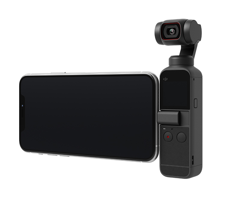 DJI Pocket 2 小型ジンバルカメラ 3軸手ブレ補正 AI編集 8倍ズーム 