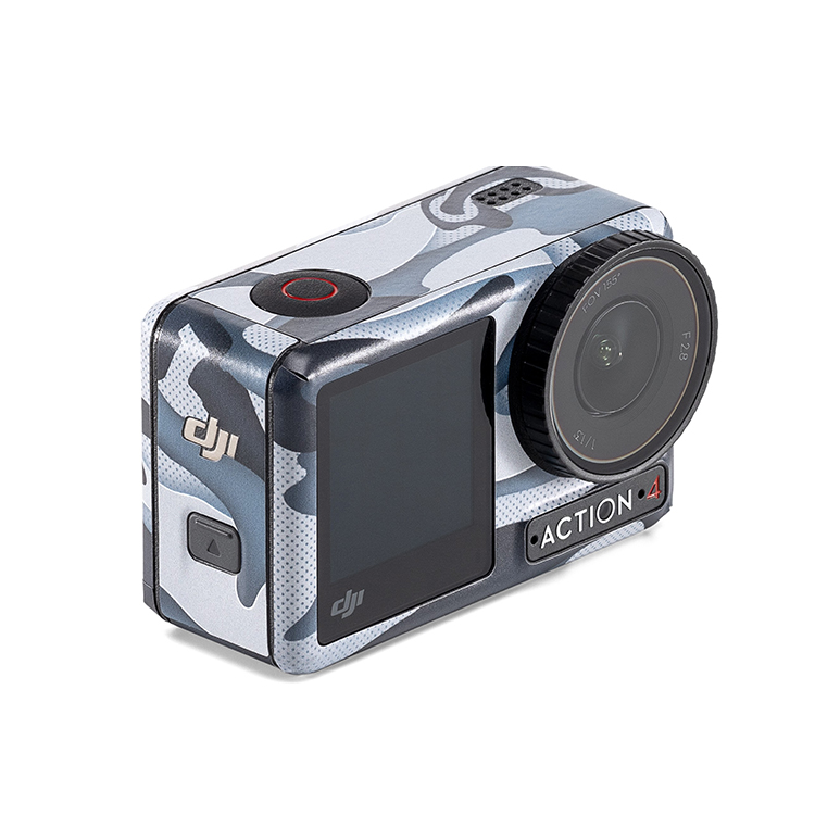 Osmo Action カメラ保護シール カモフラージュブルー Osmo Action 4/3対応