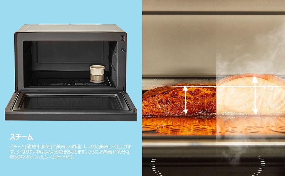 comfeeのスチームオーブンレンジ CF-DX261-BK標準小売価格32500円