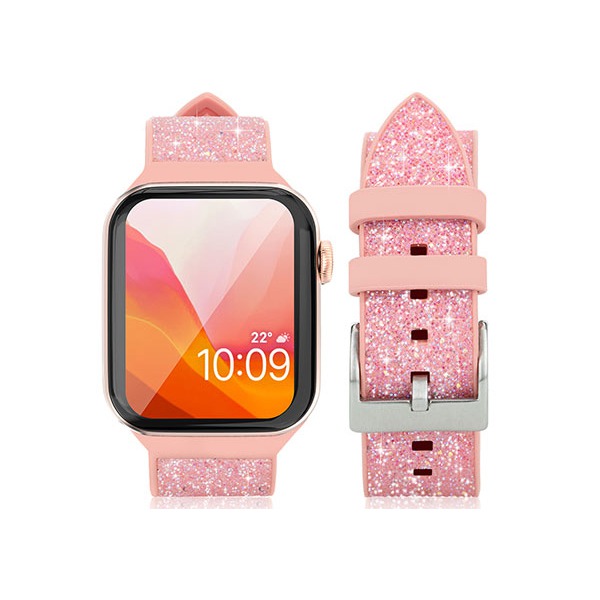 スマートフォン/携帯電話 スマートフォン本体 Kingxbar KXB-CFPK AppleWatchバンド41/40/38 クリスタルピンク 