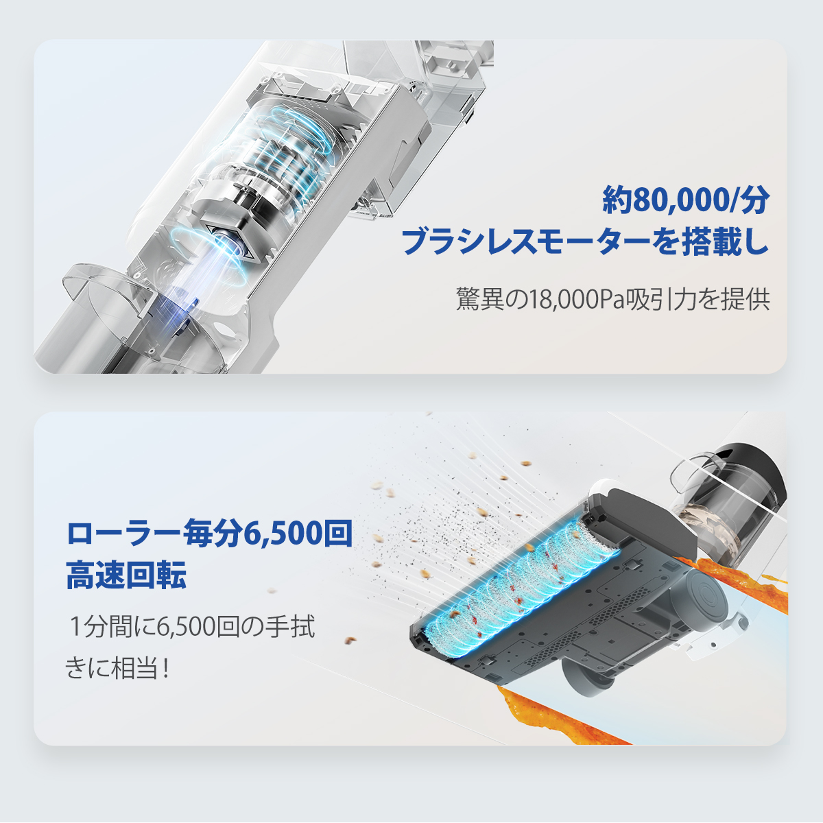 Neakasa Power scrub II コードレス掃除機 自走式ヘッド 強力吸引 水 