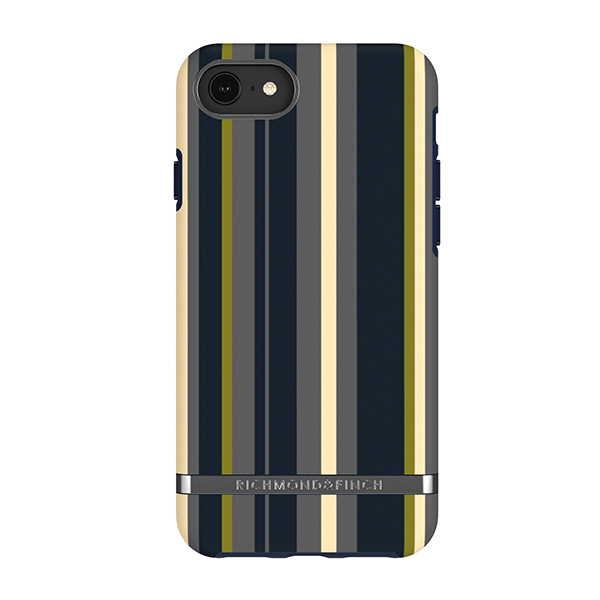 【アウトレット】Richmond&Finch リッチモンドアンドフィンチ Freedom Case Navy Stripes iPhone SE(第3世代・第2世代） / 8 / 7 / 6