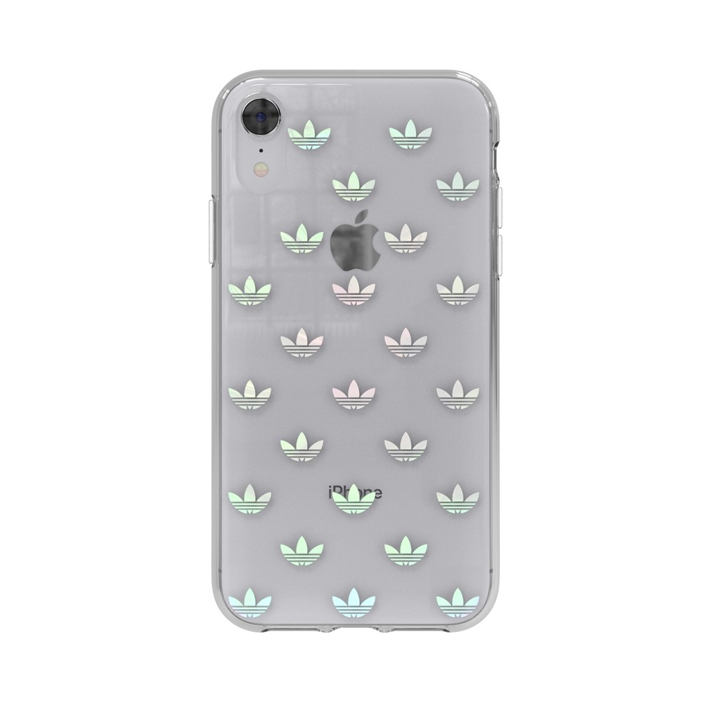 【アウトレット】iPhone XR adidas アディダス OR CLEAR Snap Case FW18 colourful