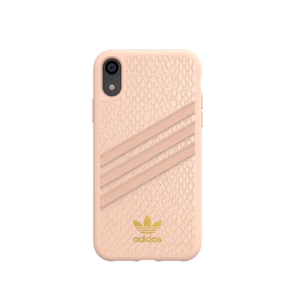 【アウトレット】 adidas アディダス  iPhone XR OR SAMBA WOMEN Moulded Case PU SNAKE FW18 pink ※パッケージ不良アウトレット