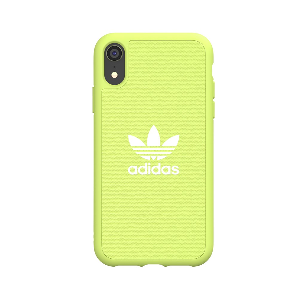 【アウトレット】iPhone XR adidas アディダス OR Moulded case ADICOLOR SS19 hi-res yellow