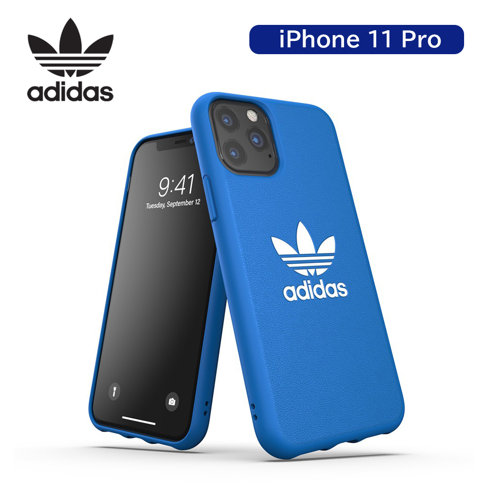 【アウトレット】 iPhone 11 Pro adidas アディダス OR Moulded Case TREFOIL FW19 bluebird/white