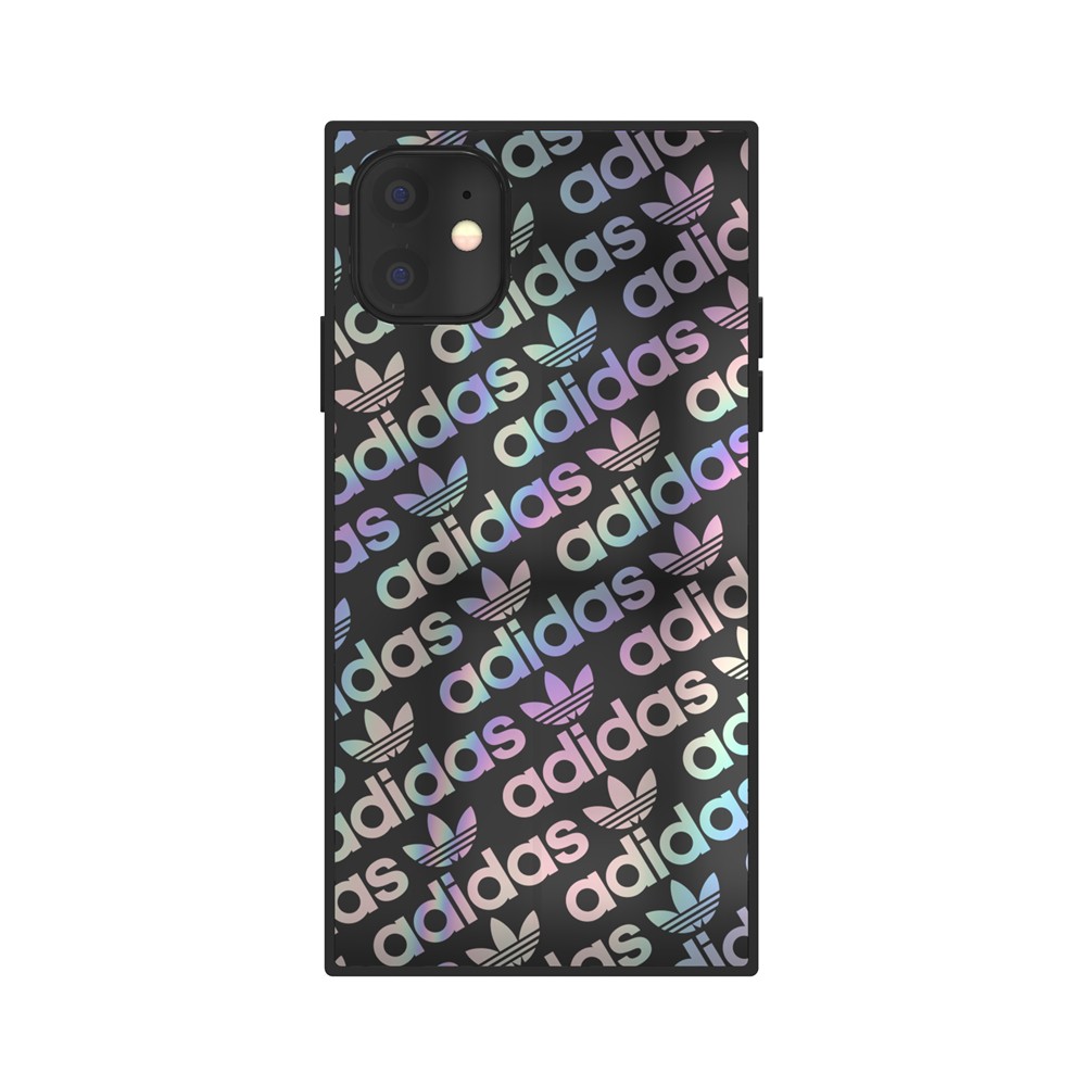 【アウトレット】iPhone 11 adidas アディダス   OR SQUARE CASE FW19 black/holographic
