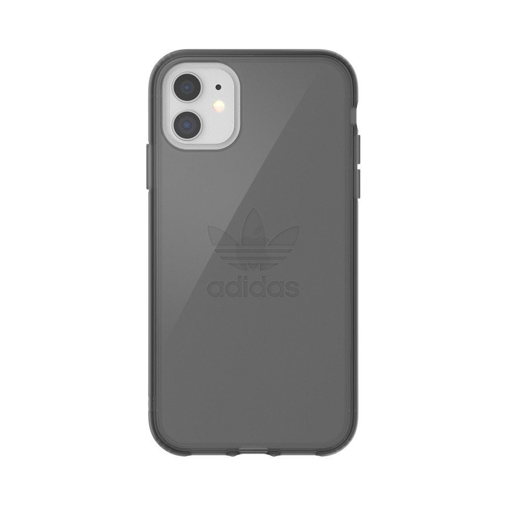 【アウトレット】adidas アディダス  iPhone 11 OR Protective Clear Case Big Logo FW19 smokey black
