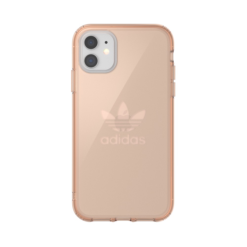 【アウトレット】adidas アディダス  iPhone 11 OR Protective Clear Case Big Logo FW19 rose gold col.