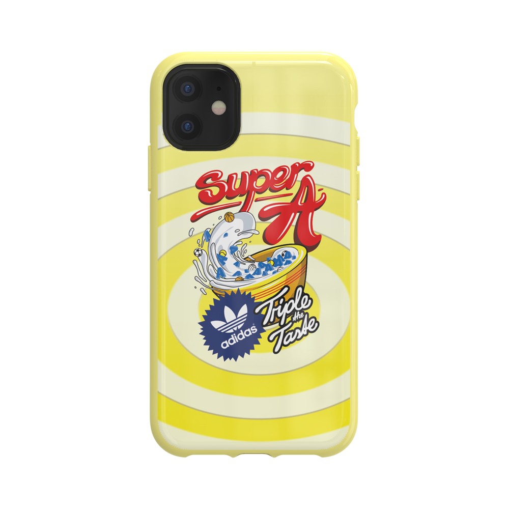 【アウトレット】iPhone 11 adidas アディダス   OR Moulded Case BODEGA FW19 shock yellow