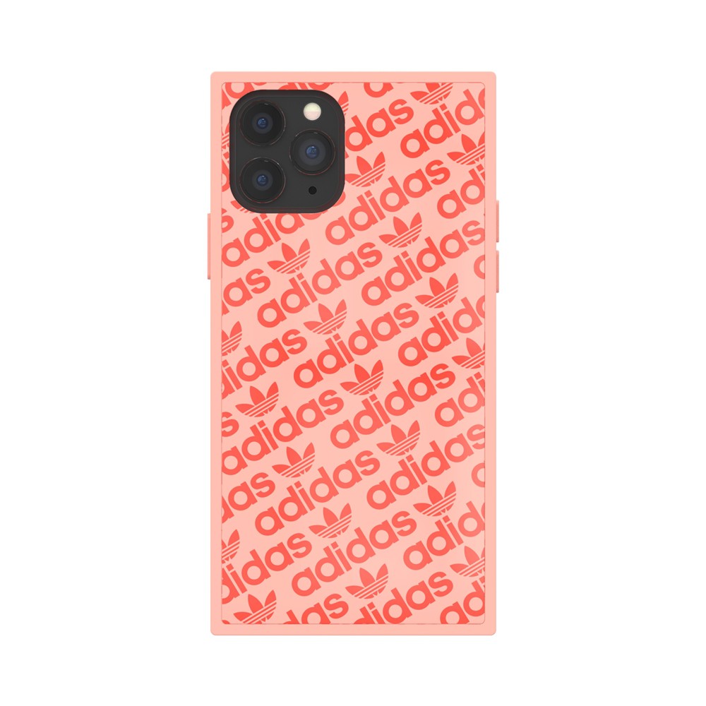 【アウトレット】iPhone 11 Pro adidas アディダス OR Square Case ash pearl/signal coral