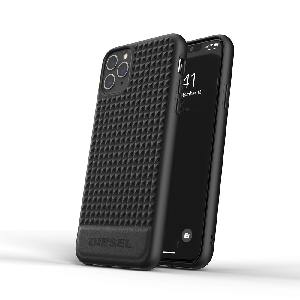 【アウトレット】iPhone 11 Pro Max DIESEL ディーゼル  Moulded Case Premium Leather Studs FW20