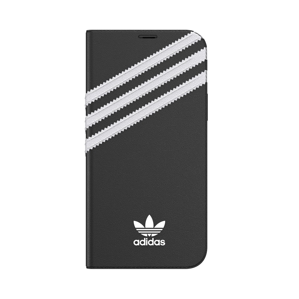 【アウトレット】 adidas アディダス  iPhone 12 Pro / 12 OR Booklet Case SAMBA FW20 black/white ※パッケージ不良アウトレット