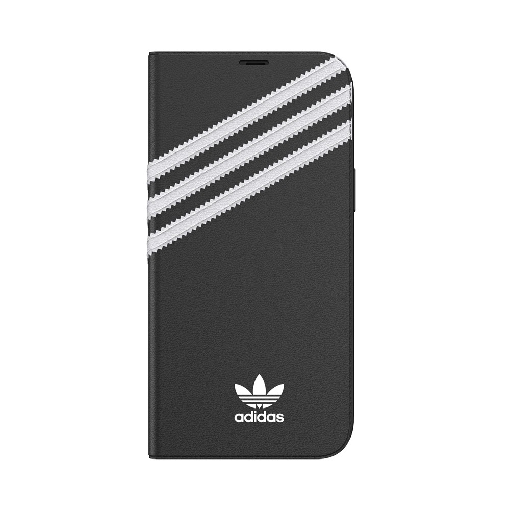 【アウトレット】 adidas アディダス   iPhone 12 Pro Max OR Booklet Case SAMBA FW20 black/white ※パッケージ不良アウトレット