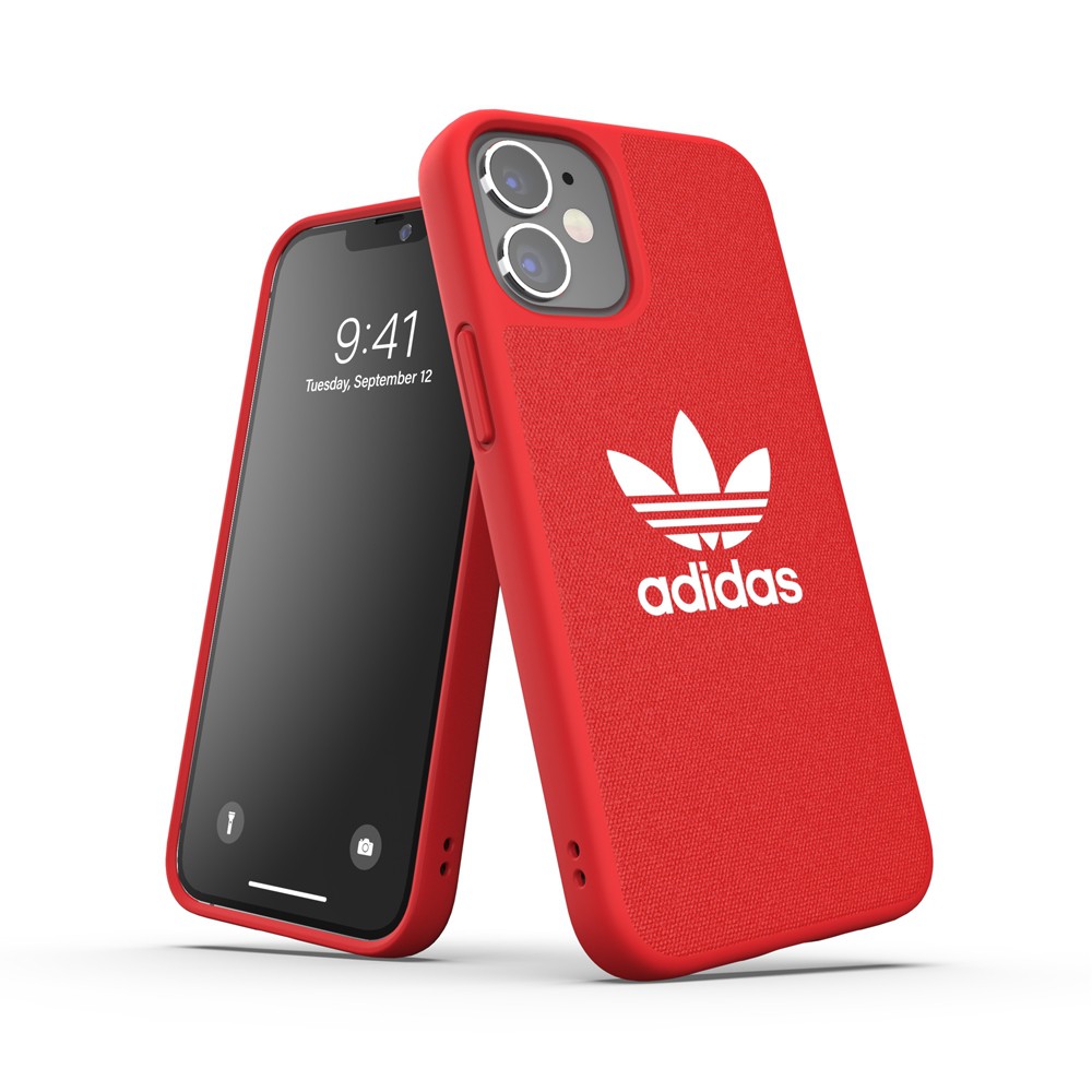 【アウトレット】adidas アディダス  OR Moulded Case CANVAS FW20/SS21 iPhone 12 mini レッド