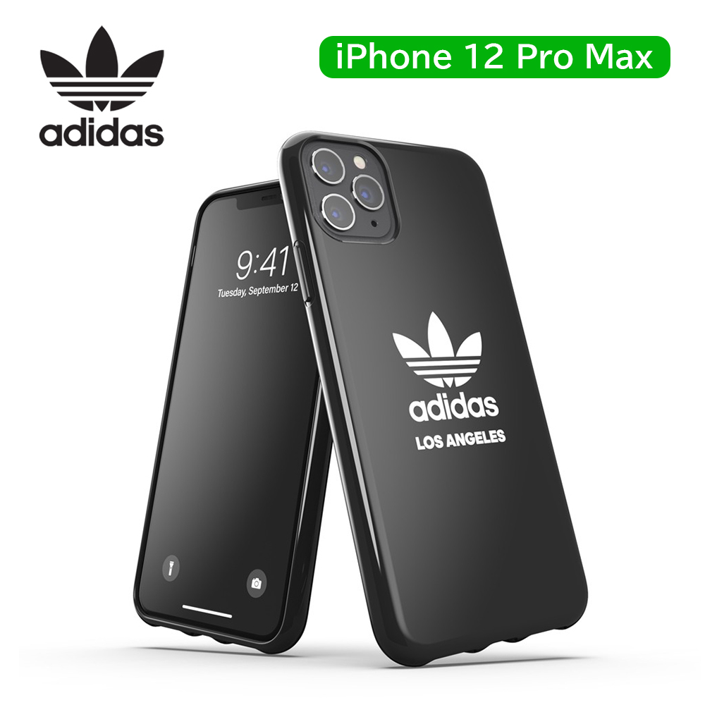 【アウトレット】iPhone 12 Pro Max adidas アディダス  OR Snap Case Trefoil FW20/SS21 ブラック