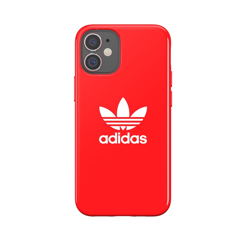 【アウトレット】iPhone 12 mini adidas アディダス OR Snap Case Trefoil FW20 scarlet
