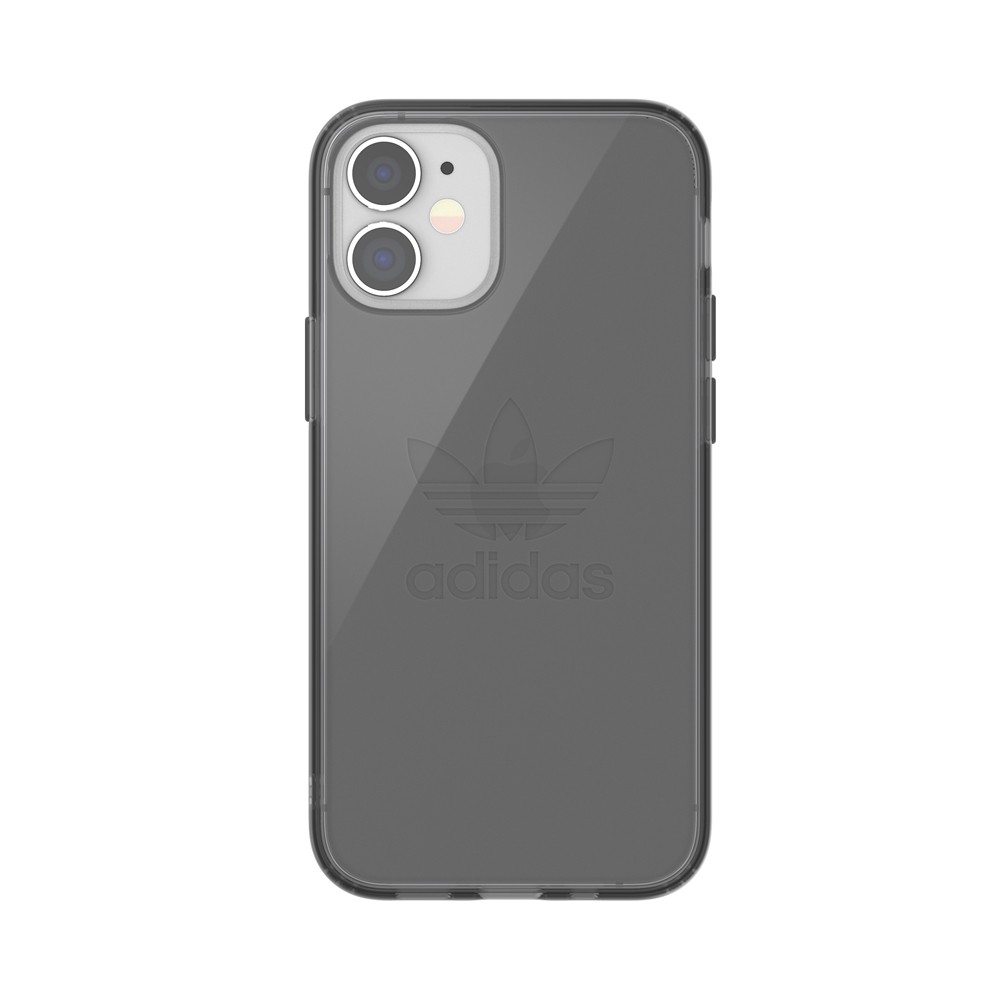 【アウトレット】 adidas アディダス  iPhone 12 mini OR Protective Clear Case FW20 smokey black ※パッケージ不良アウトレット