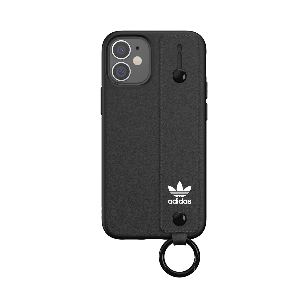 【アウトレット】 adidas アディダス  iPhone 12 mini OR Hand Strap Case FW20 black ※パッケージ不良アウトレット