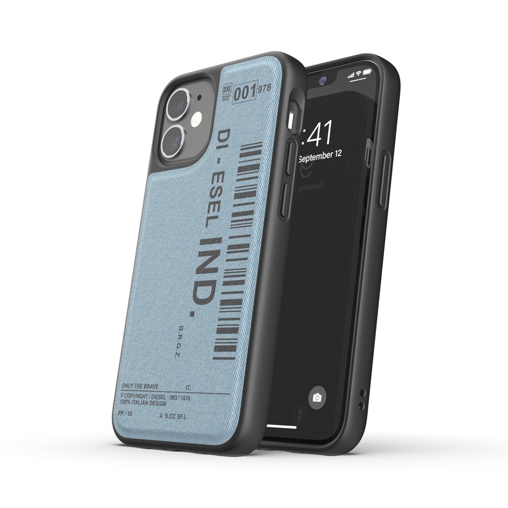 【アウトレット】DIESEL ディーゼル  Moulded Case Denim FW20 for iPhone 12 mini