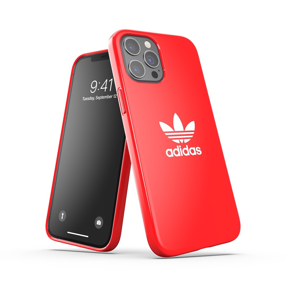 【アウトレット】adidas アディダス  OR Snap Case Trefoil FW20/SS21 iPhone 12 Pro Max レッド