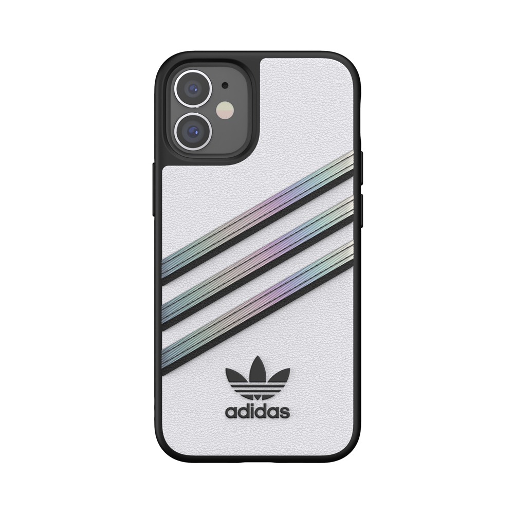【アウトレット】 adidas アディダス   iPhone 12 mini OR Moulded Case SAMBA Woman SS21 White/holo ※パッケージ不良アウトレット