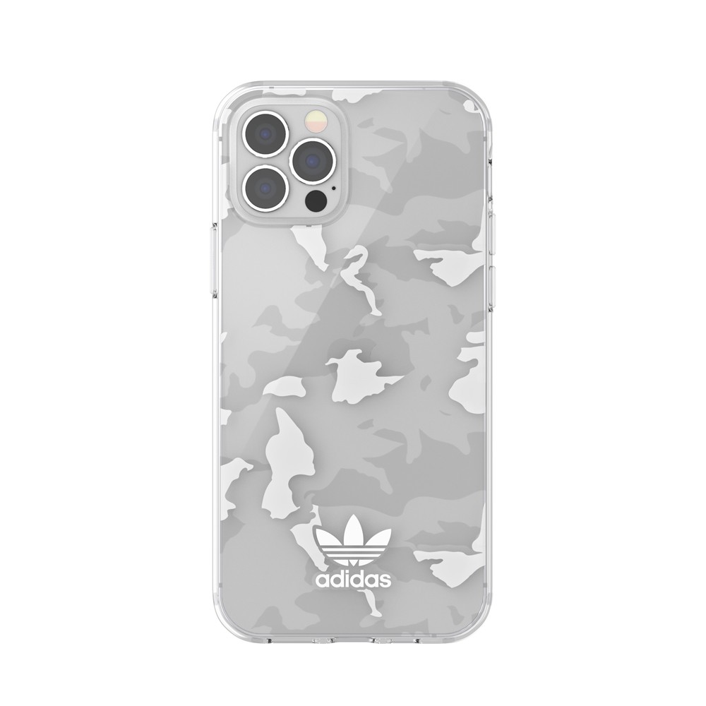 【アウトレット】 adidas アディダス   iPhone 12 Pro / iPhone 12 OR Snap Case Camo AOP SS21 clear/white ※パッケージ不良アウトレット