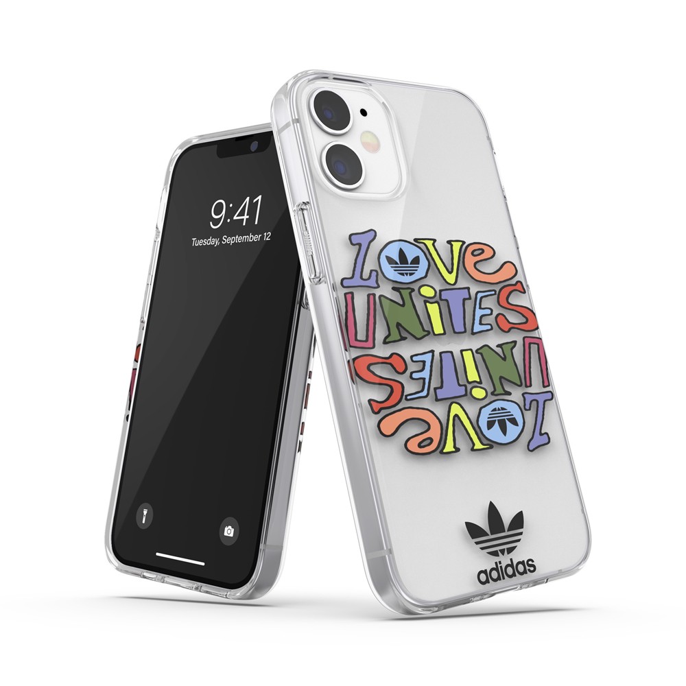 【アウトレット】iPhone 12 mini adidas アディダス OR Snap case Pride AOP FW21