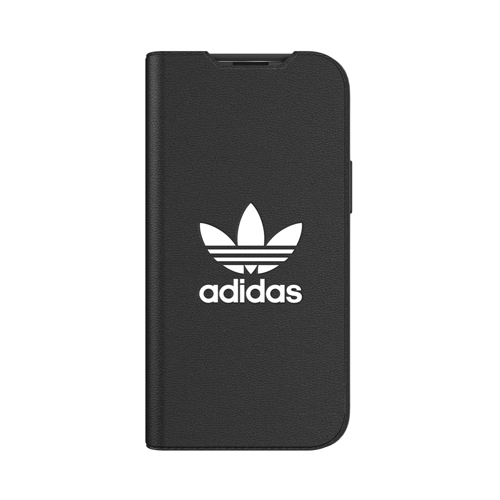 【アウトレット】iPhone 13 mini adidas アディダス OR Booklet Case BASIC FW21 black/white