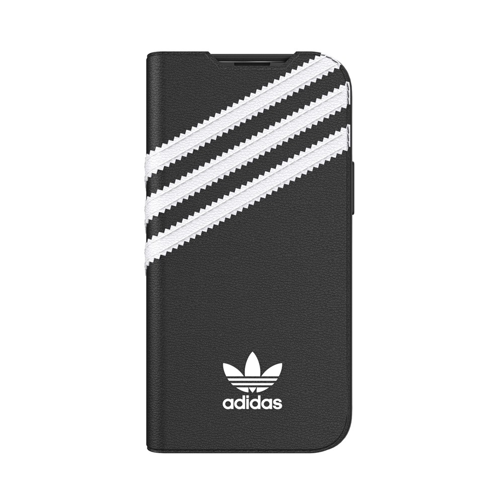 【アウトレット】iPhone 13 mini adidas アディダス OR Booklet Case PU FW21 black/white
